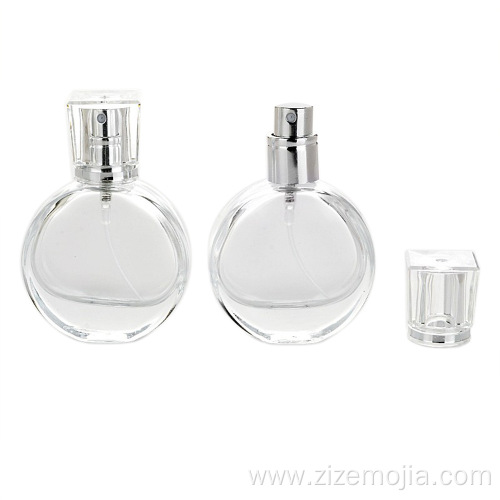 Perfume clear glass empty bottles with custom logo